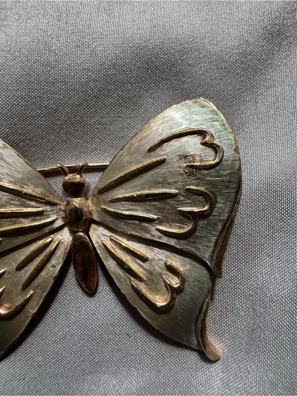 Vintage 1960s Pastelli signed butterfly brooch jewelry Monet trifari avon 50s - Picture 5 of 5